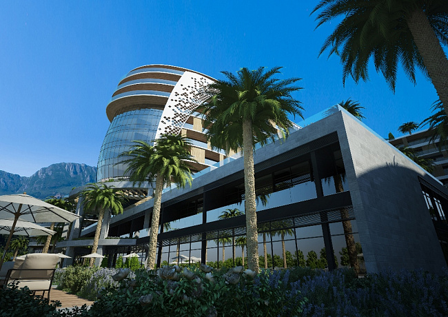 Apartments in a new 5* hotel complex in Bar